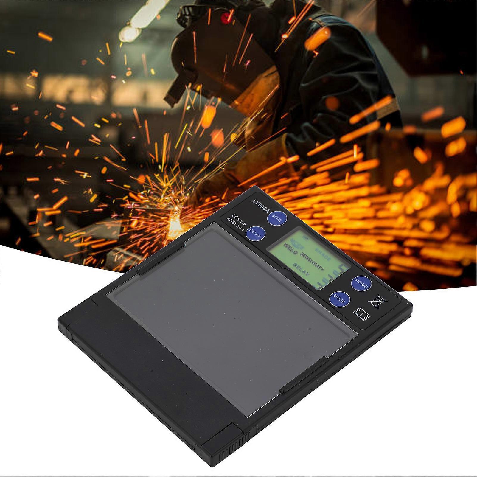 Solar Welding Lens Shade Automatic Darkening Digital Display Welder Helmet Filter Lens 100x67mm 