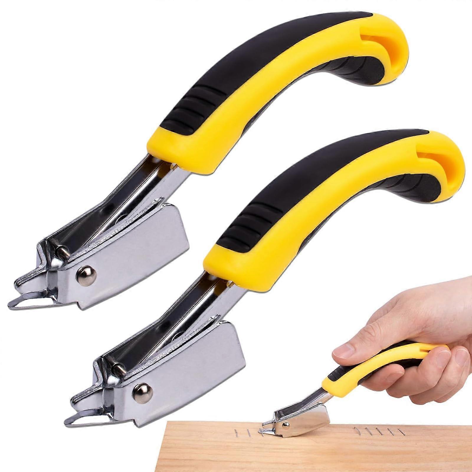 Heavy Duty Staple Remover 2-Pack, Upholstery Staple Remover For Furniture, Wood Floors & Carpets Durable Stainless Steel