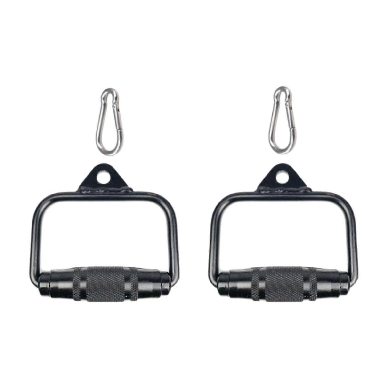 2 Pieces Pull Down Bar Handles Rowing Machine Handles for Weight Lifting Gym