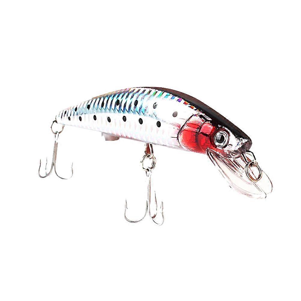 MultiColored Durable Plastic Fishing Lures with 2 Treble Hooks for Freshwater and Saltwater Use 7.5 Inches