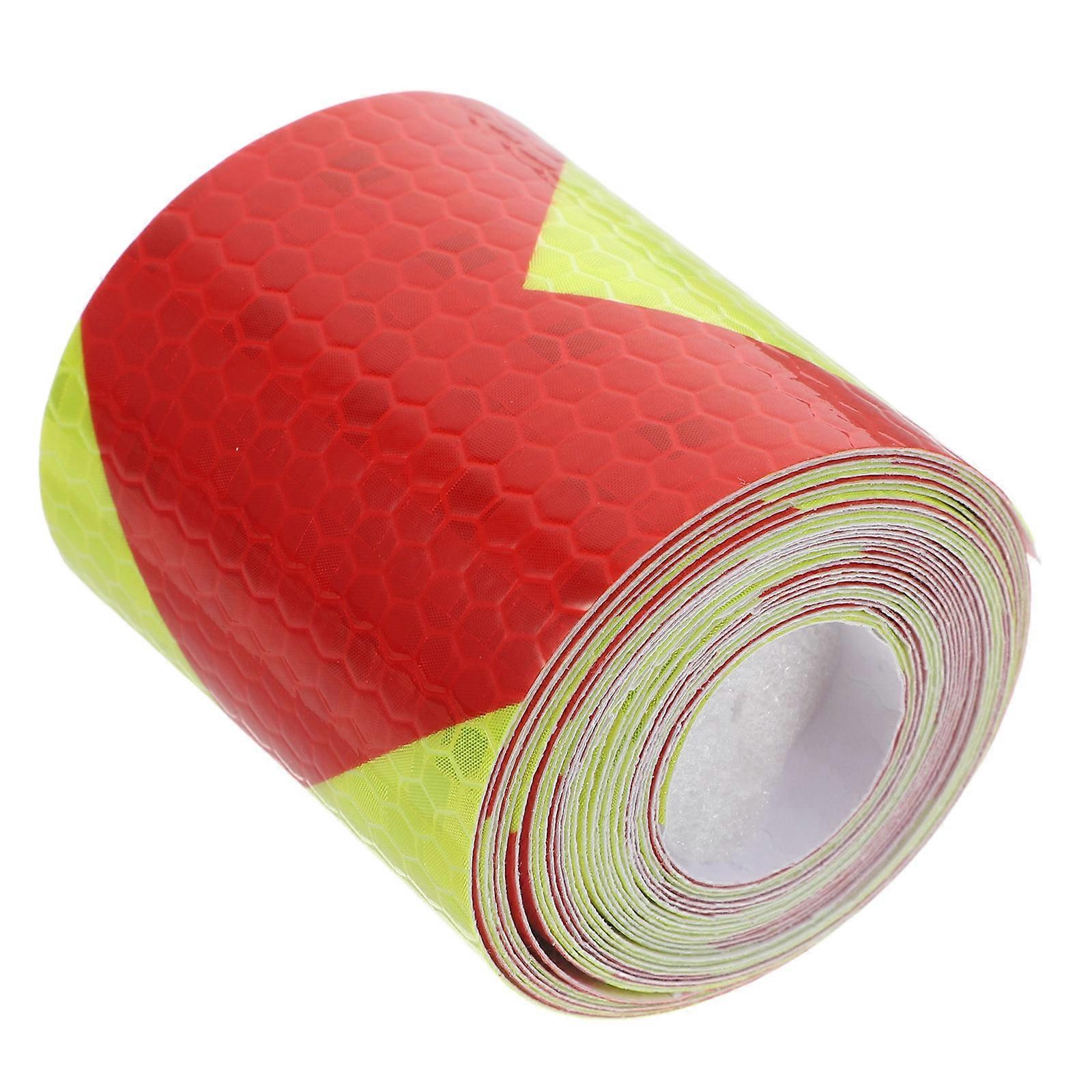 Visibility Sticker For Trucks Reflective Safety Tape Weather Resistant High Adhesive Strength Easy to Use Red 1Roll