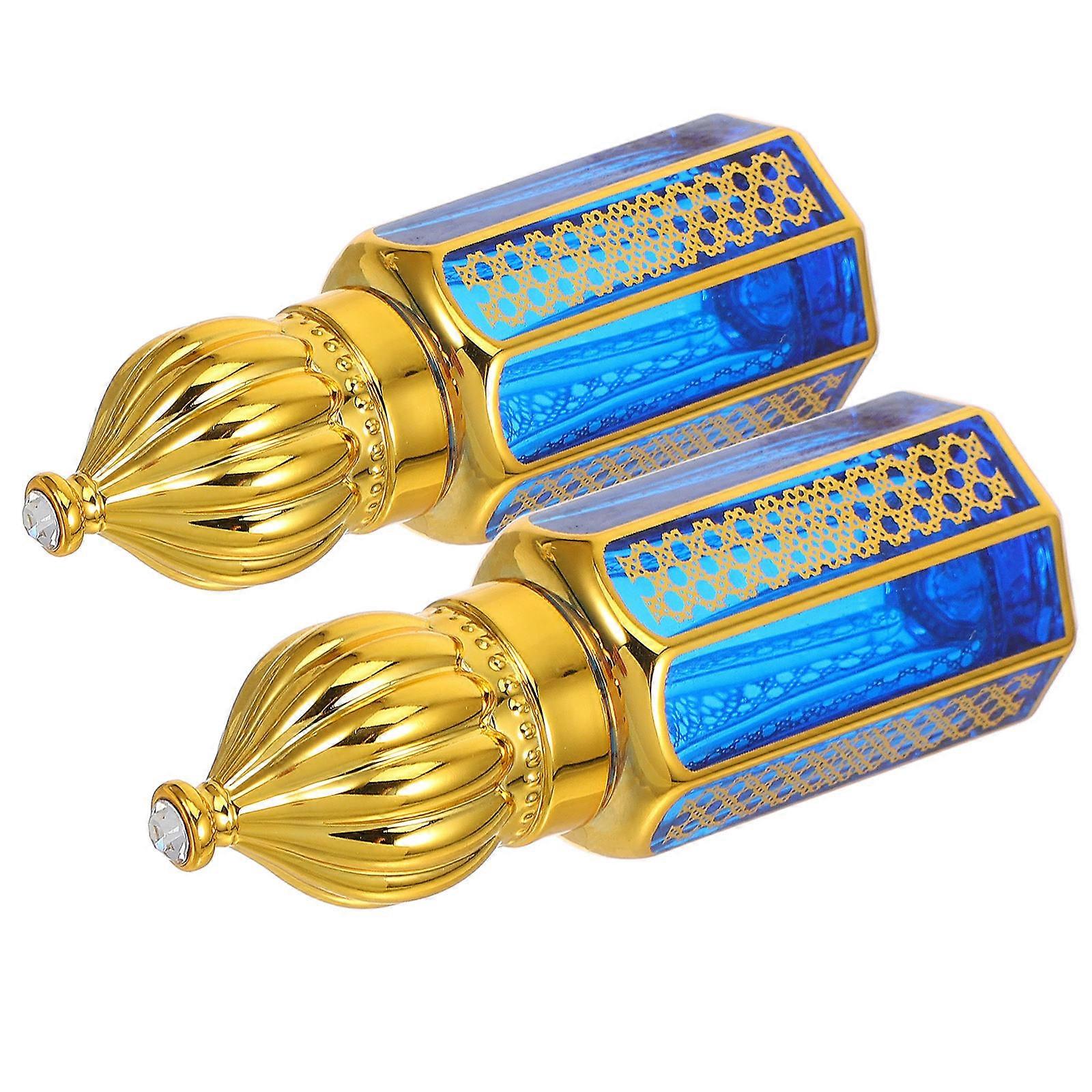 Blue Glass Essential Oil Bottles with Roller Ball for Home Use 6ml