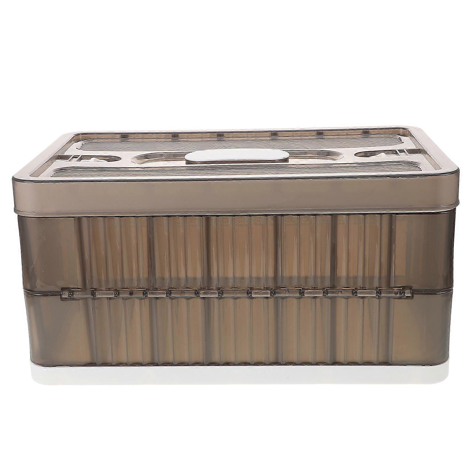 Wardrobe Clothes Organizer Foldable Pants Box for Storage with 7 Slots