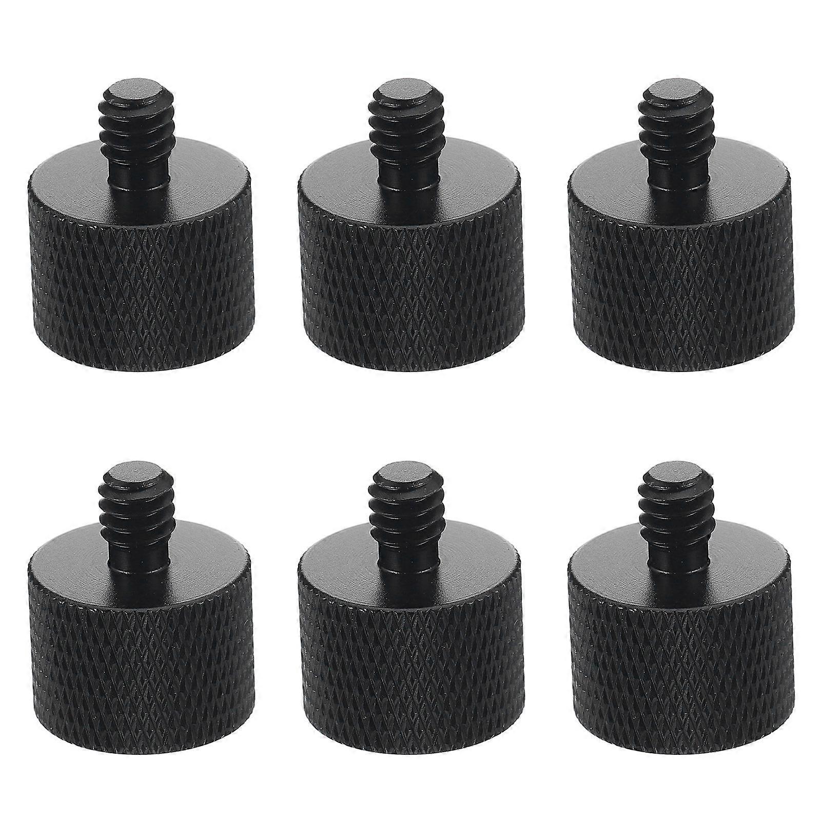 6pcs Durable Tripod Screw Adapter for Microphone Stand Conversion, Compatible with Cameras, Monitors, Camcorders, and Digital Recorders