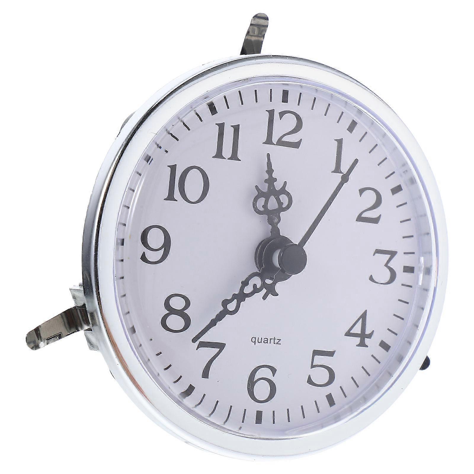 Clock Kits Craft Clock Insert For Home Decor Diy Projects Tabletop Display Round Shape 3.1×3.1×1.0in Clock Mechanisms 1Pcs