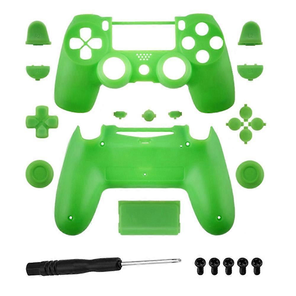 DATA FROG JDM-040 For Sony PS4 Slim Game Console Plastic Protective Shell Button Cover Set