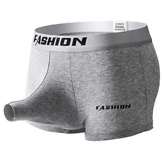 Men Underpants Mid Waist Elephant Nose Letter Print Soft Anti-septic Quick Dry Breathable Bulge Pounch Trunk Panties Men Boxers Underwear