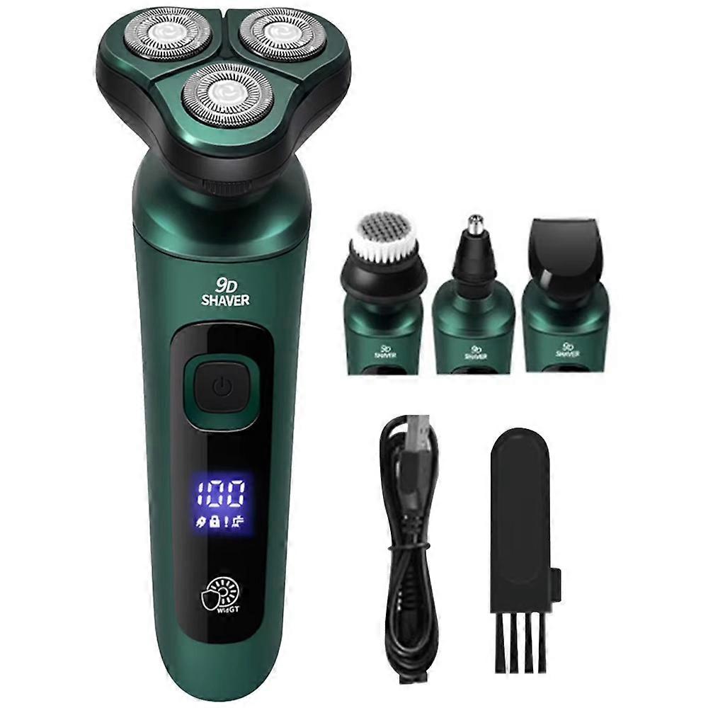 SR700 4 In 1 Electric Shaver USB Rechargeable Smart Digital Display 3 Floating Heads Washable Razor