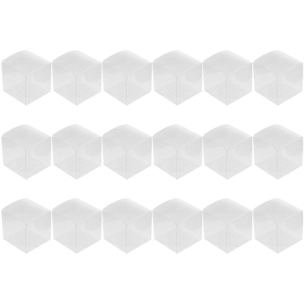 Clear Gift Boxes for Favors Made of Durable PVC Perfect for Treats and Storage Use 50 Pieces