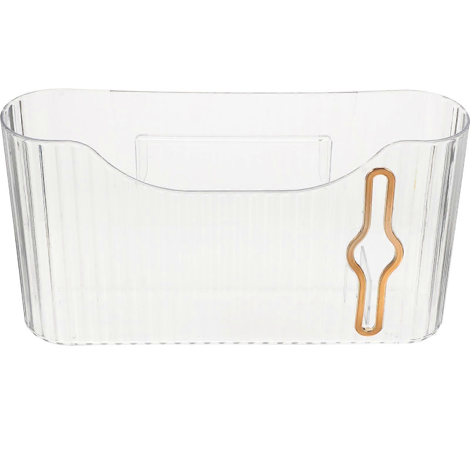 Waste Bag Holder for Storage Constructed with PET Material White Color Safety and Confidence 7.5 x 5.5 x 12 inches