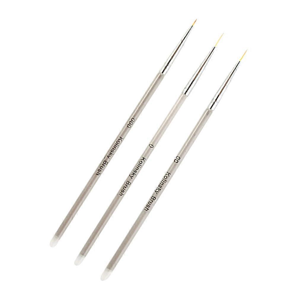 Nail Sculpting Tool 3Pcs Acrylic Assorted Color Double End Design For Professional Manicure And DIY Painting