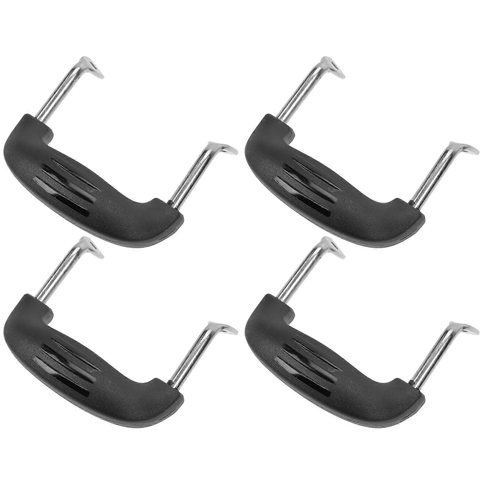 Portable Pan Handles with Anti-scalding Pot Lid Grips Made of Synthetic Material for Kitchen Use
