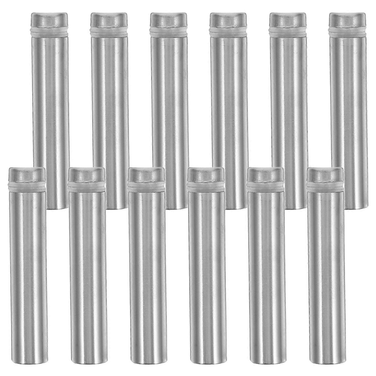 Stainless Steel Standoff Screws for Home Silver Adjustable Picture Frame Mounting Hardware 12 Pcs