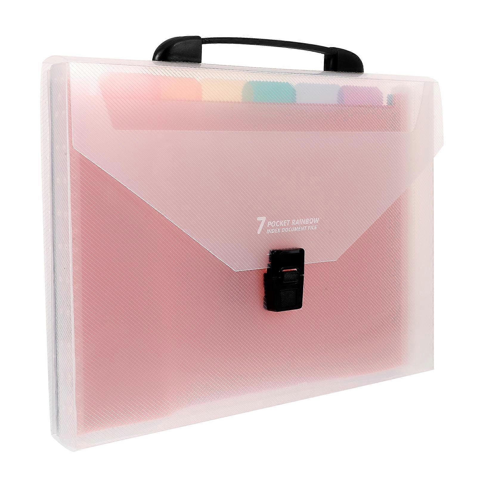 File Folder Organizer Document Storage Travel Plastic 33.0X26.0X3.5CM Simple and Practical 1Pcs