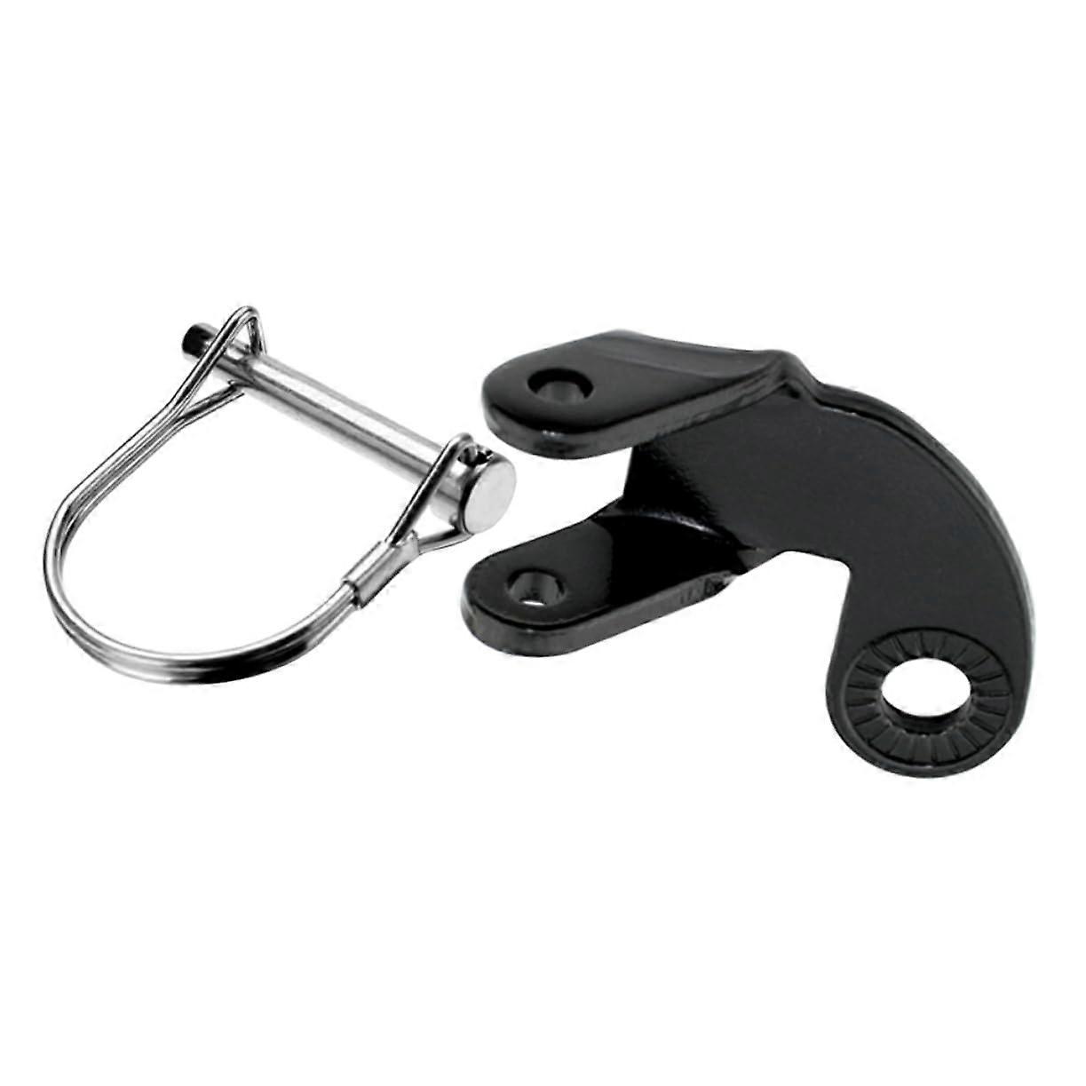 Towing Hitch Steel, Angled Coupling Attachment For Trailers And Bicycles, Black
