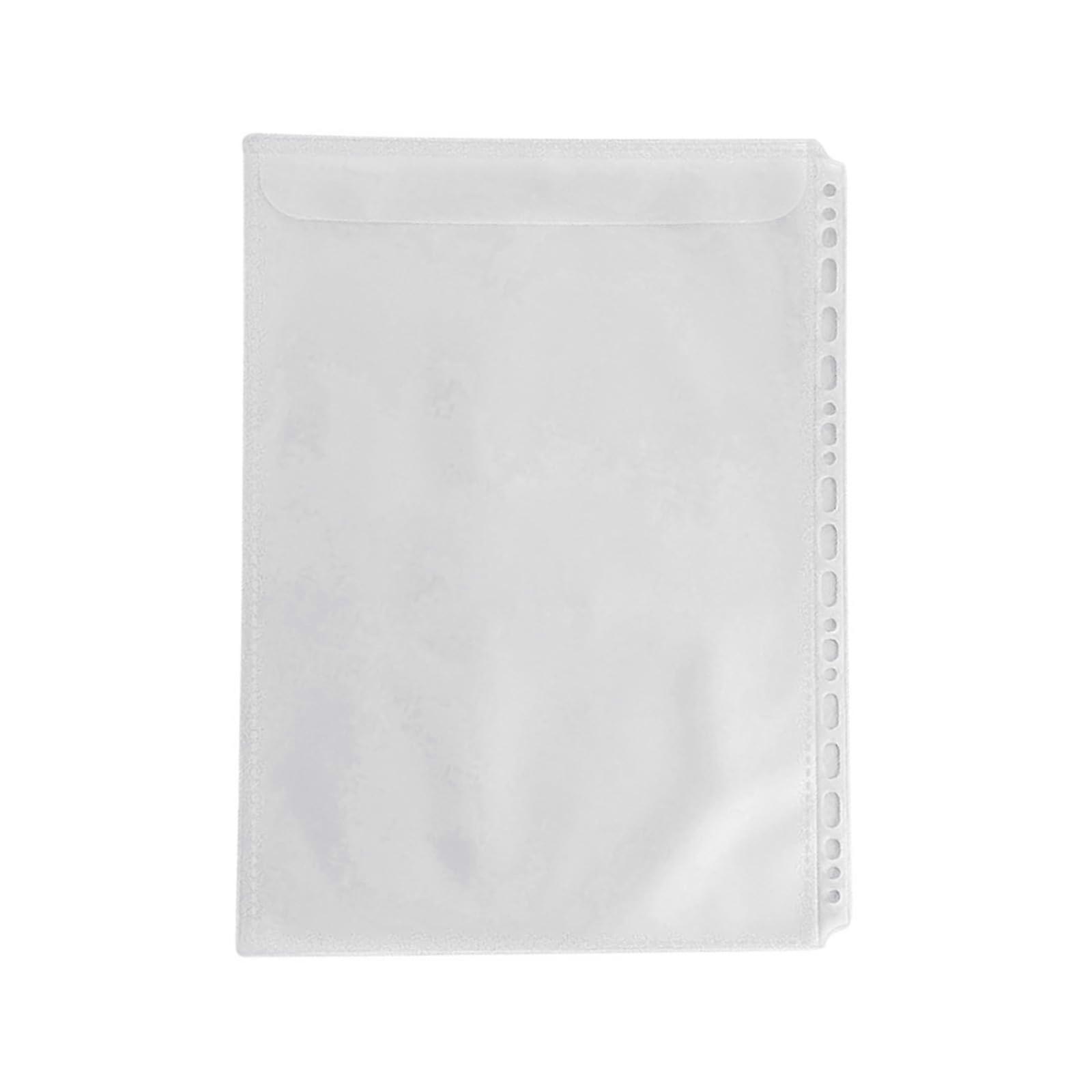 Letter-Size Binder, 4-Ring, Expanding, Document Organizer, Clear Binder Sleeve, Pre-Punched Pocket, Single-Compartment