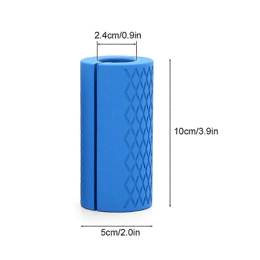 1pc Thick Rubber Barbell Grips Hand Protector Biceps Curl Triceps Exercise Workout for Barbell Dumbbell Weight Lifting