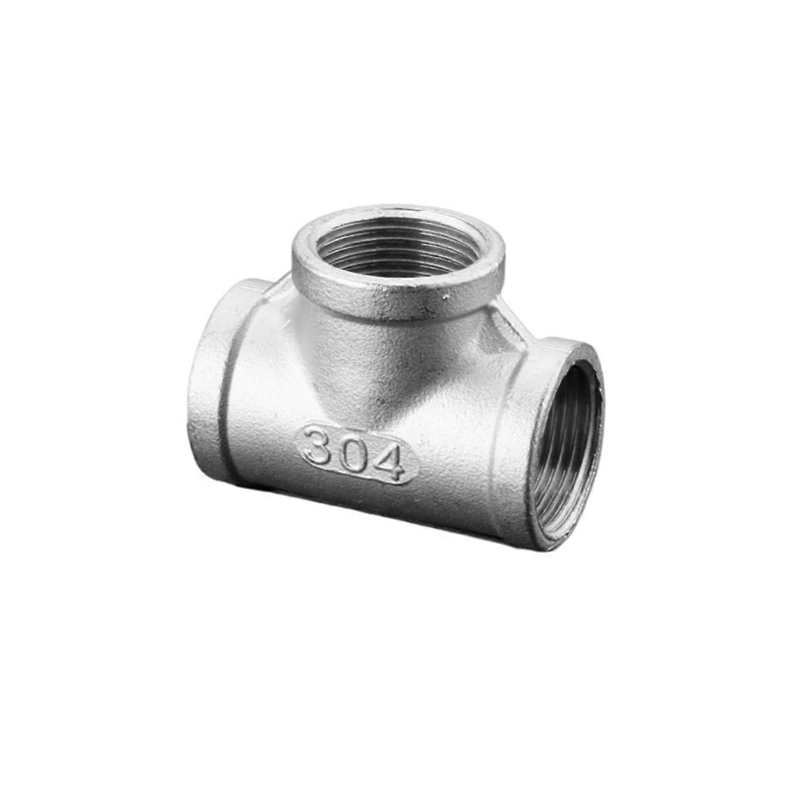 304 Stainless Steel Fitting, Internal Thread, Three-Way Tee, G3/4, Water Pipe Connector For Variable Diameter Pipes