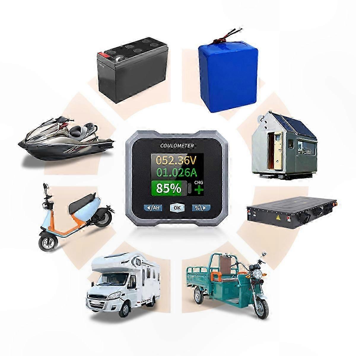 Digital Battery Meter Voltmeter for Two-Wheeled Electric Vehicles