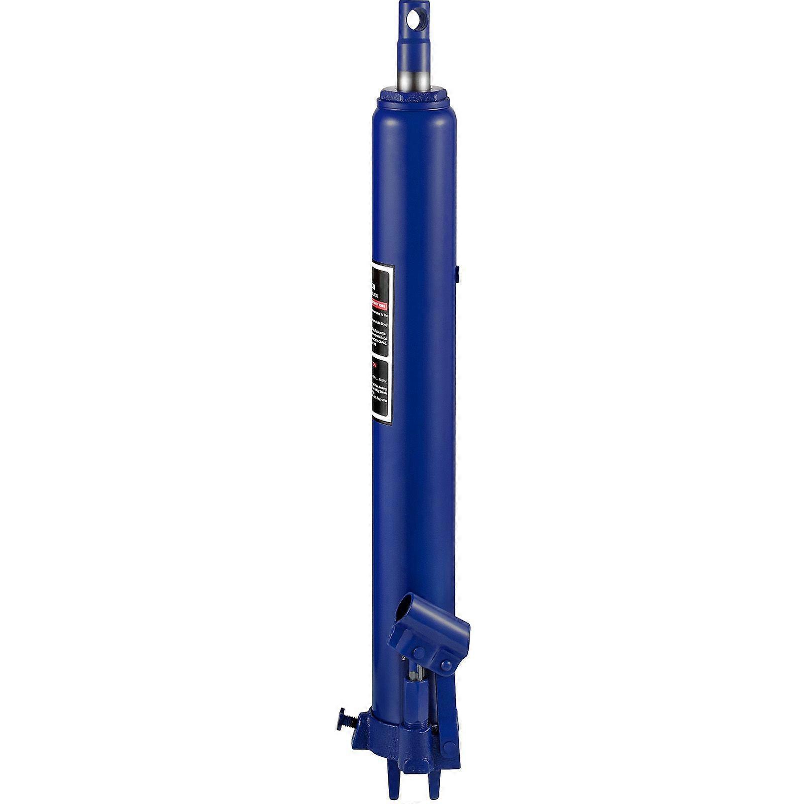 Hydraulic Long Ram Jack, 8 Tons/17363 lbs Capacity, with Single Piston Pump and Clevis Base, Manual Cherry Picker with Handle