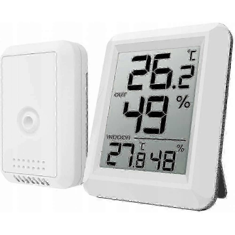 Wireless Thermometer Hygrometer Outdoor White Indoor Edition 0729