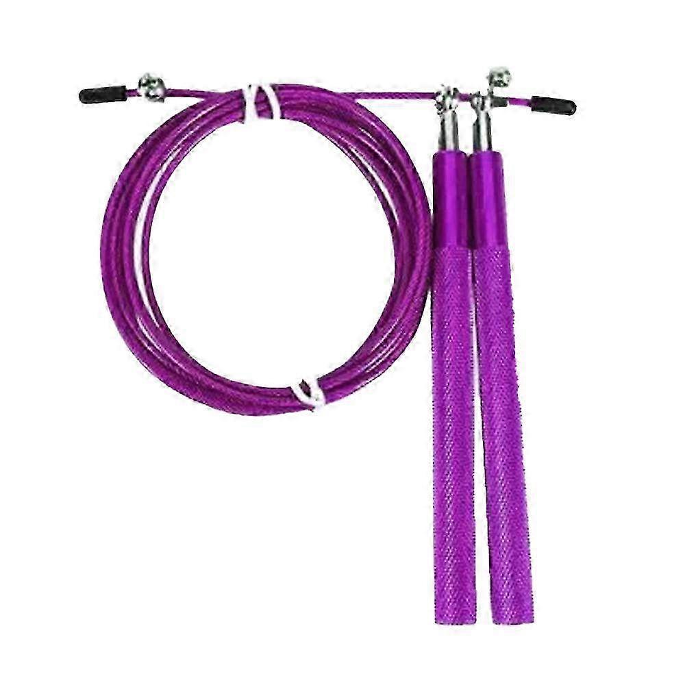 Adjustable Speed Skipping Rope with Tangle-Free Design - Thick Metal Handles & Steel Rope for Workouts & Exercise Training