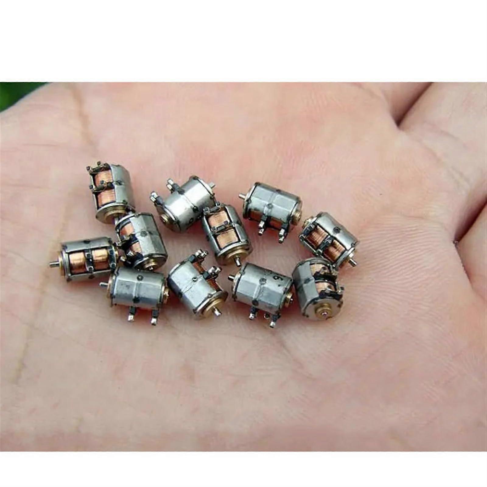 Micro Stepper Motor 10pcs 5V DC 4.7x6mm Ultra Mini 2 Phase 4 Wires Electric Lift Compatible with Digital Cameras