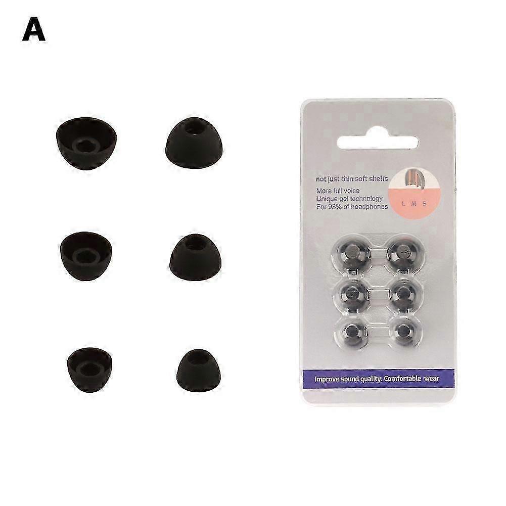 6x Silicone EarBuds Ear Tips for The Bowers & Wilkin PI8 (Small, Medium, Large)
