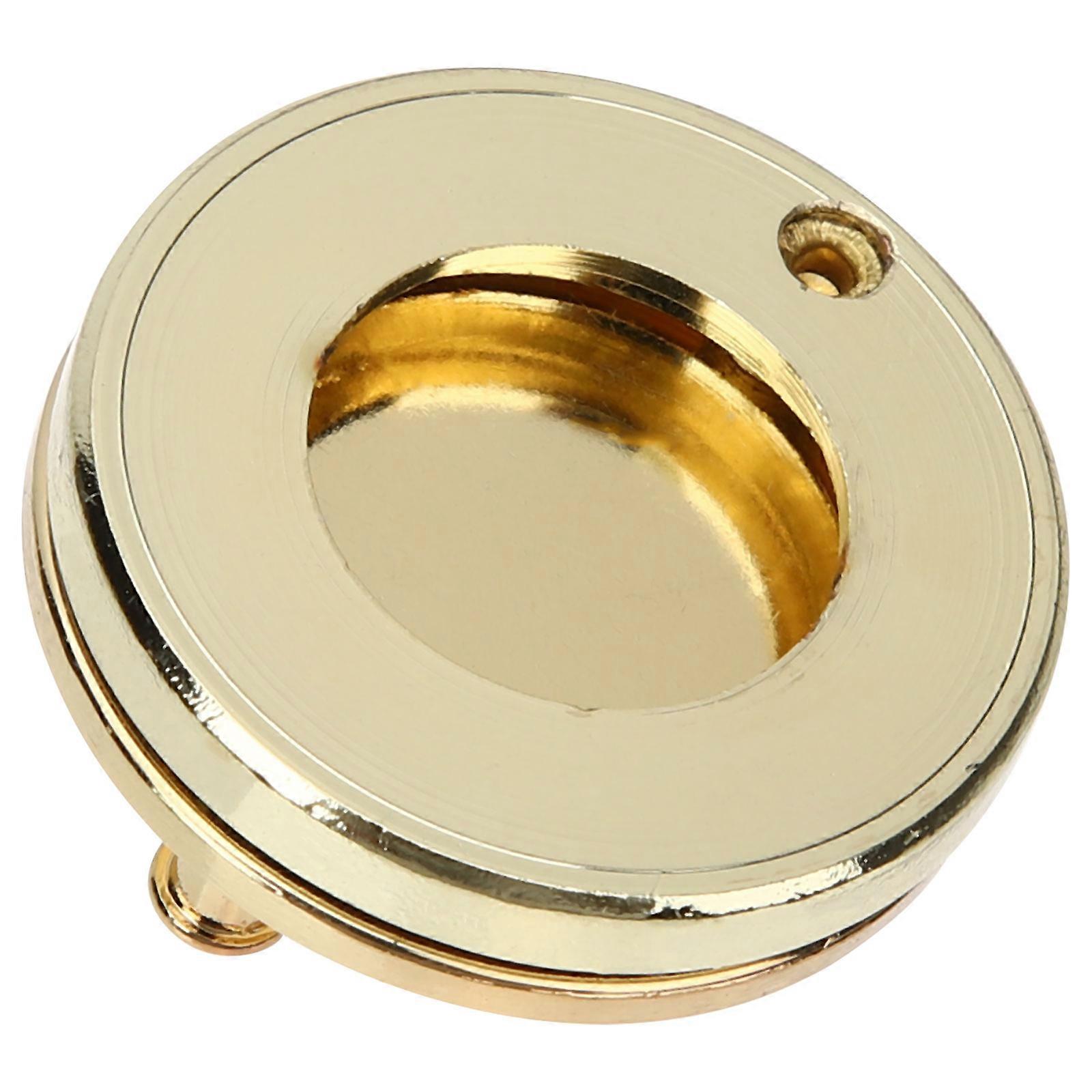 Privacy Protection Peephole Cover For Security Doors With Thickened Copper Construction And Rectangular Shape 1Set