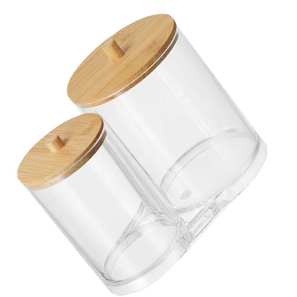 Transparent Plastic Swab Dispenser for Storage Lightweight Sturdy and Keeps Table Tidy
