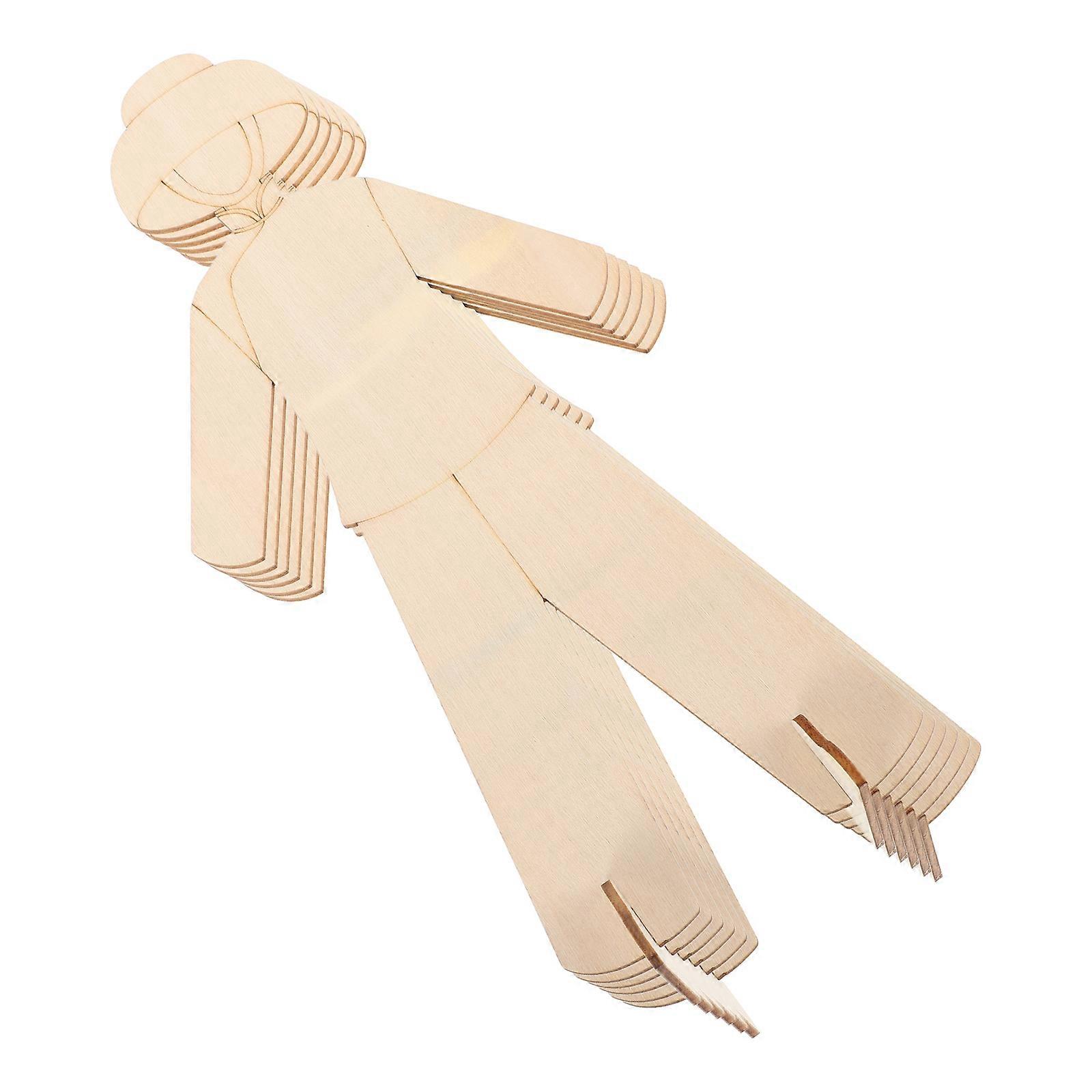 6Pcs Wood Cutouts For DIY Painting Creative Activities Ideal For Students And Families Stimulate Imagination In Smooth Wood