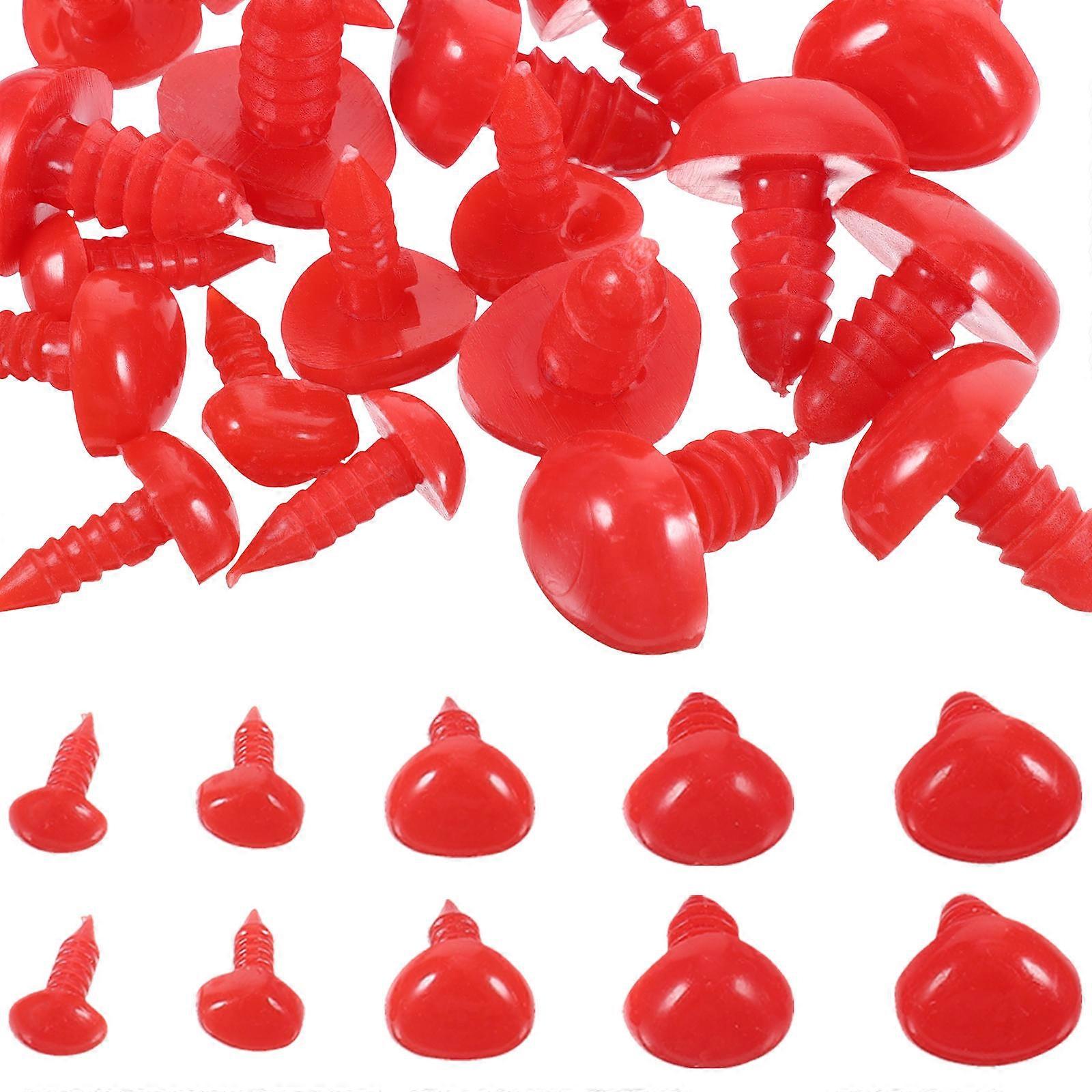 Stuffed Animal Noses 100Pcs Plastic Crafting Nose Safety Feature For DIY Lovers Children At Handicraft Workshops 12.7x6.3x3.5cm