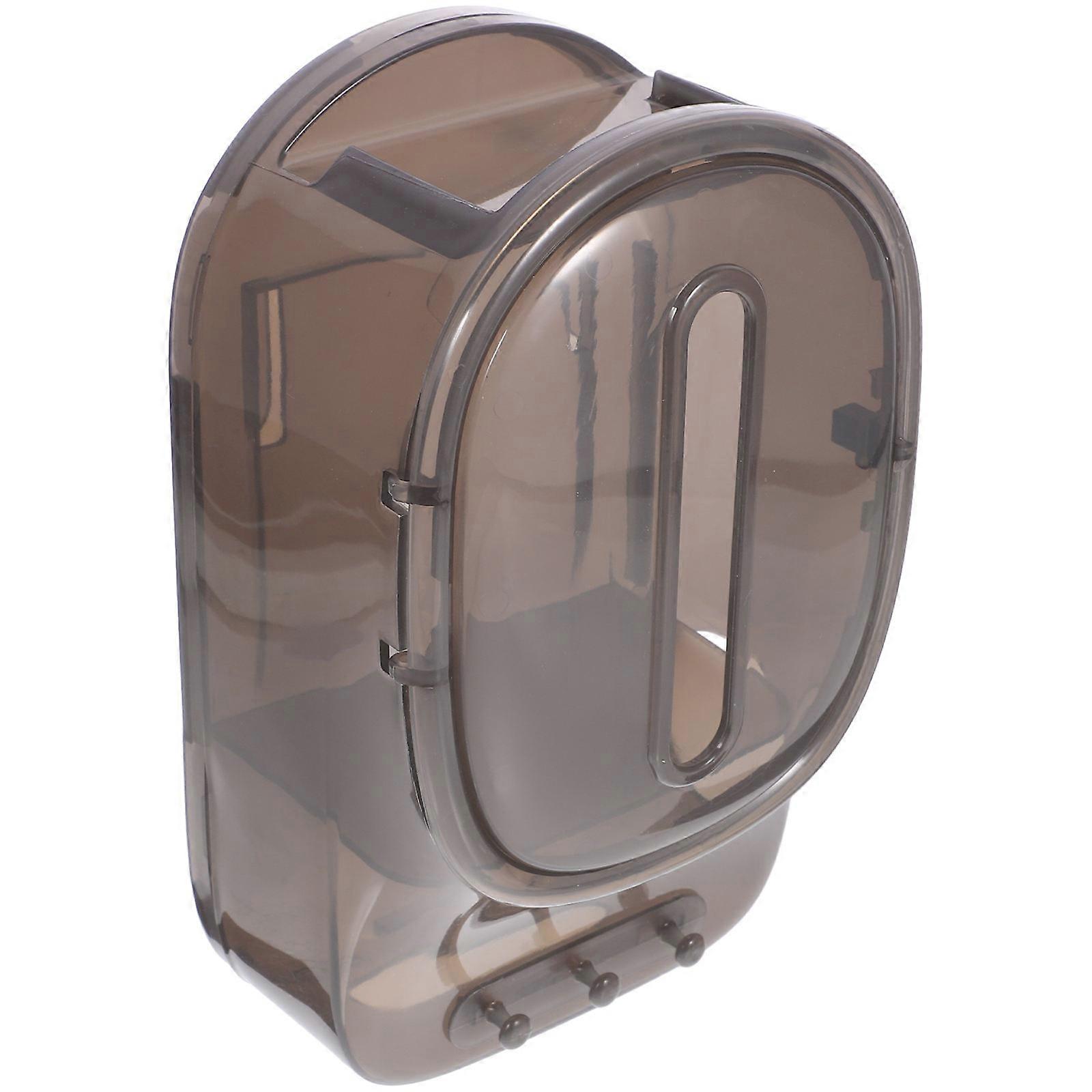 Functional Grey Tissue Box Holder For Bathroom Use Quick Access To Paper Towels 23.00X13.00X9.50CM 1Pack