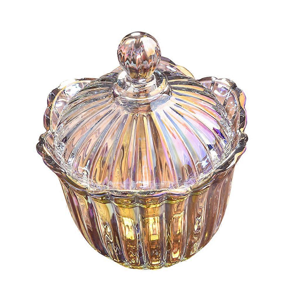 Multi Colorful Snack Storage Container For Home Use 15.8X15.8X18.5Cm Perfect For Display Gift 1Pcs