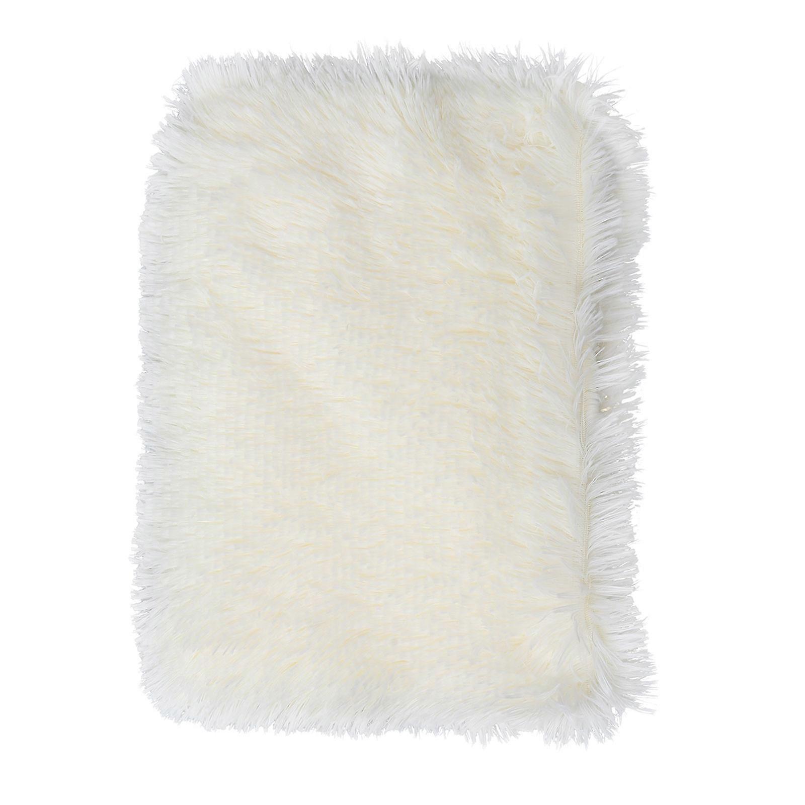 Cozy Warm Plush Pet Blanket Cushion for Dogs and Cats – Reversible Soft Bed Mat for Portable Winter Use