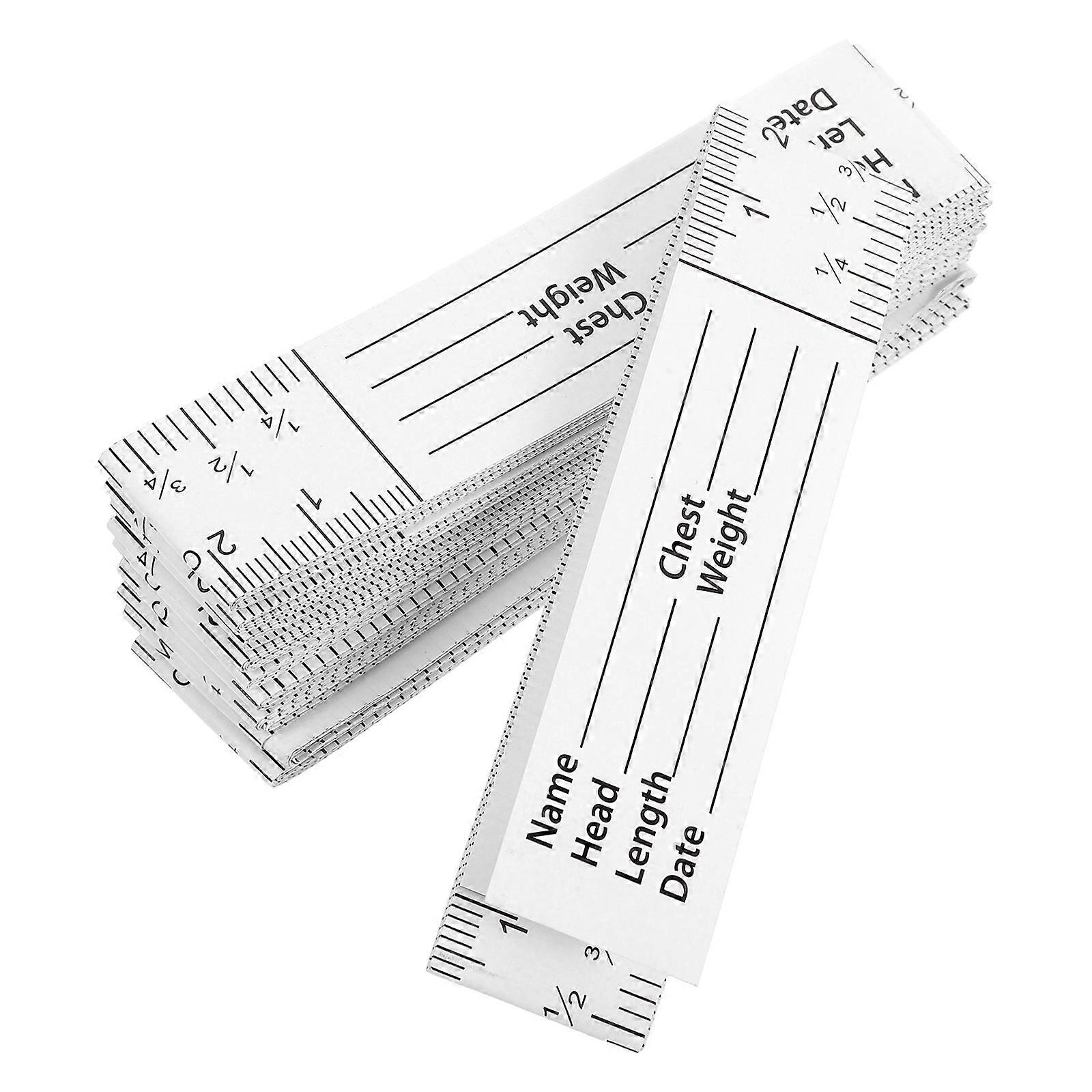 10 Pack Wound Measuring Tape Paper Ruler with Metric and Imperial Scales for Nurses – Durable, Accurate Markings for Body Wound Care