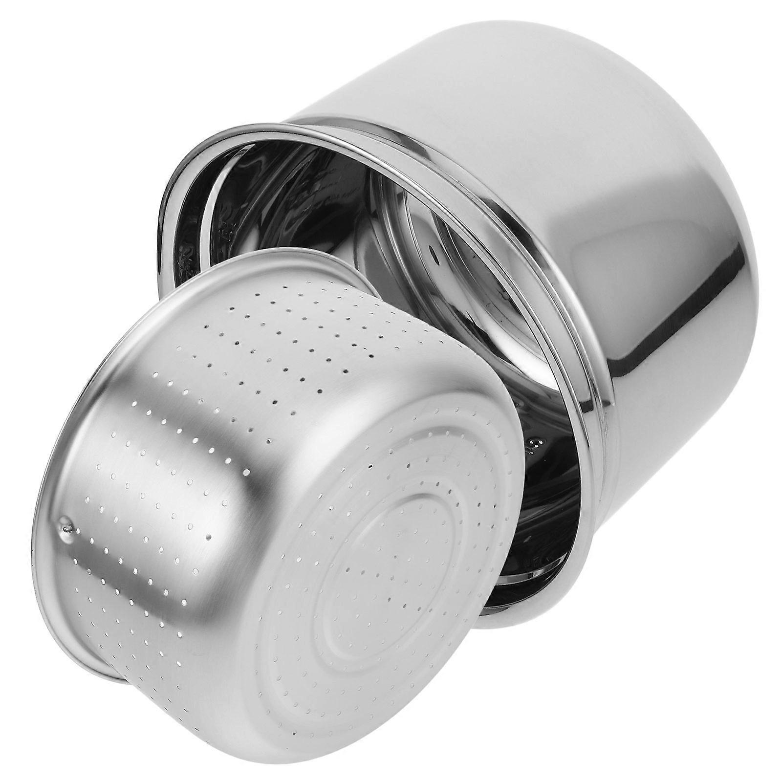Multifunctional Stainless Steel Pot Rice Cooker Inner Pot Convenient Design 22.00X22.00X10.00CM For Home Cooks 1 Set