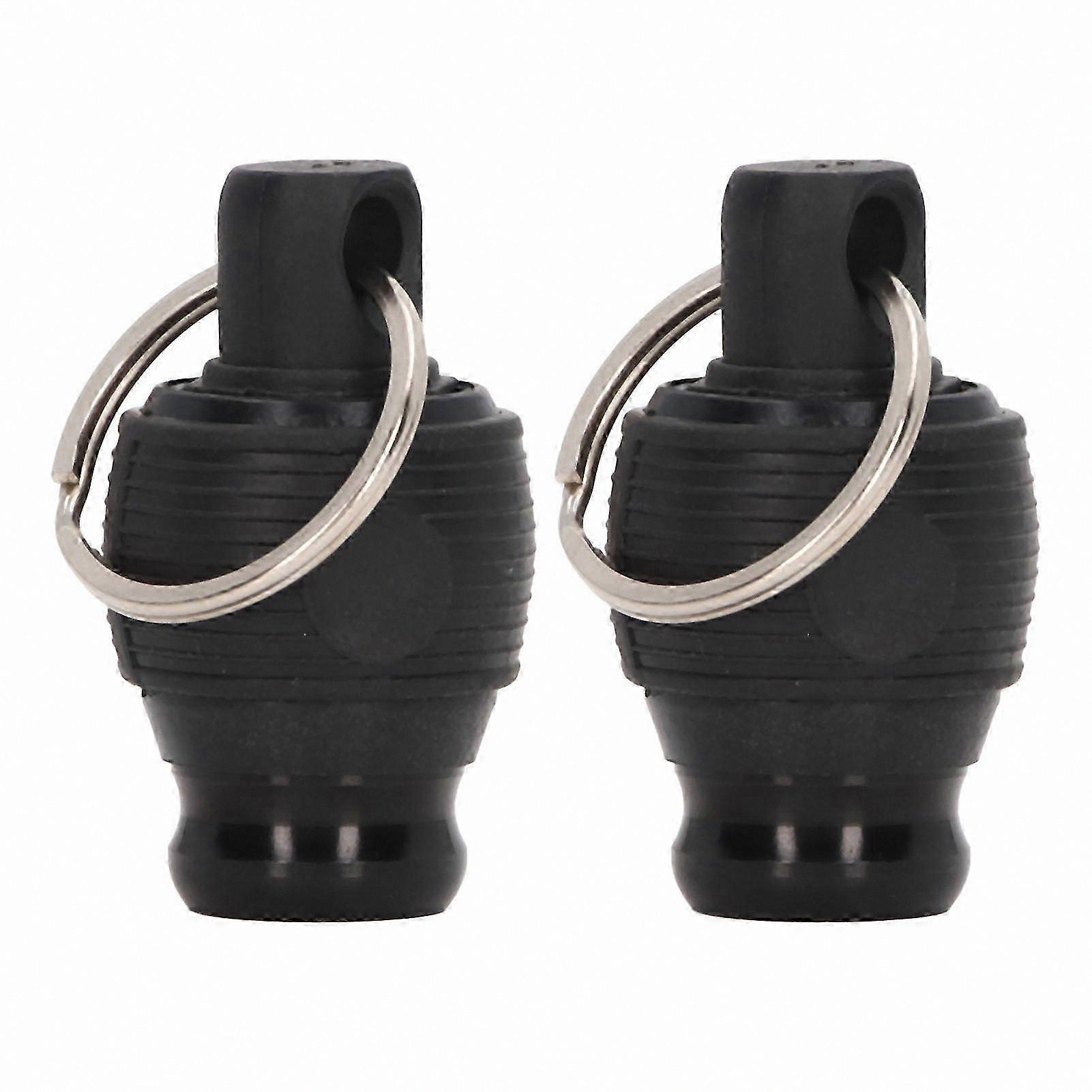 2-Pack Quick-Release Bit Holders for 1/4" Tools, Durable Keychain Accessory, Wear-Resistant Black Finish