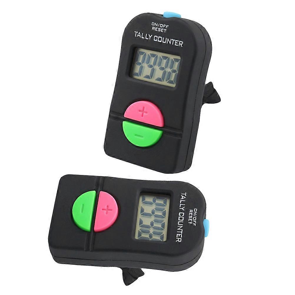 Baseball and Golf Countdown Counter with 4- LED Display Black ABS Material for Counting 2PCS