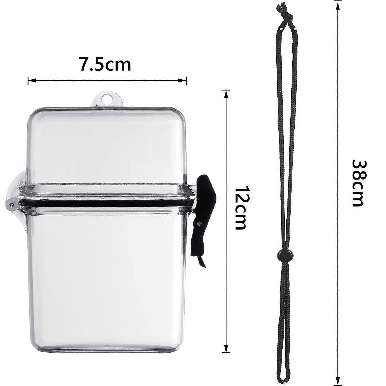 1pcs White Waterproof Transparent Medicine Box