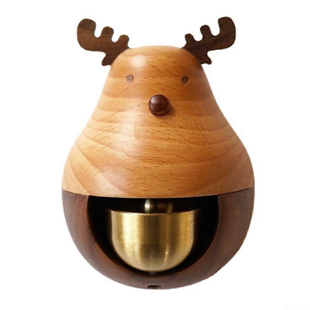 Enchanting wind chime with lucky cat design and melodious copper bell for your door (Deer)