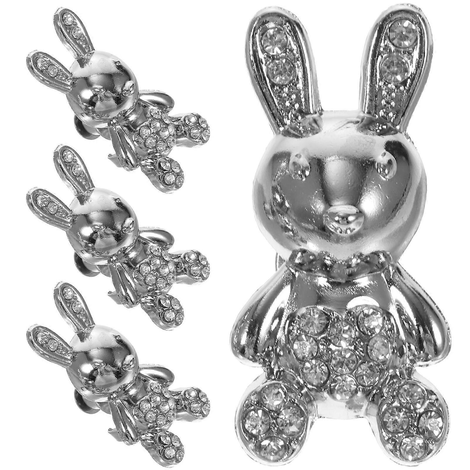 Waist Button Tightener 2 Pairs Of Cartoon Pants Buttons With Built-In Spring Mechanism Made Of Alloy For DIY Projects
