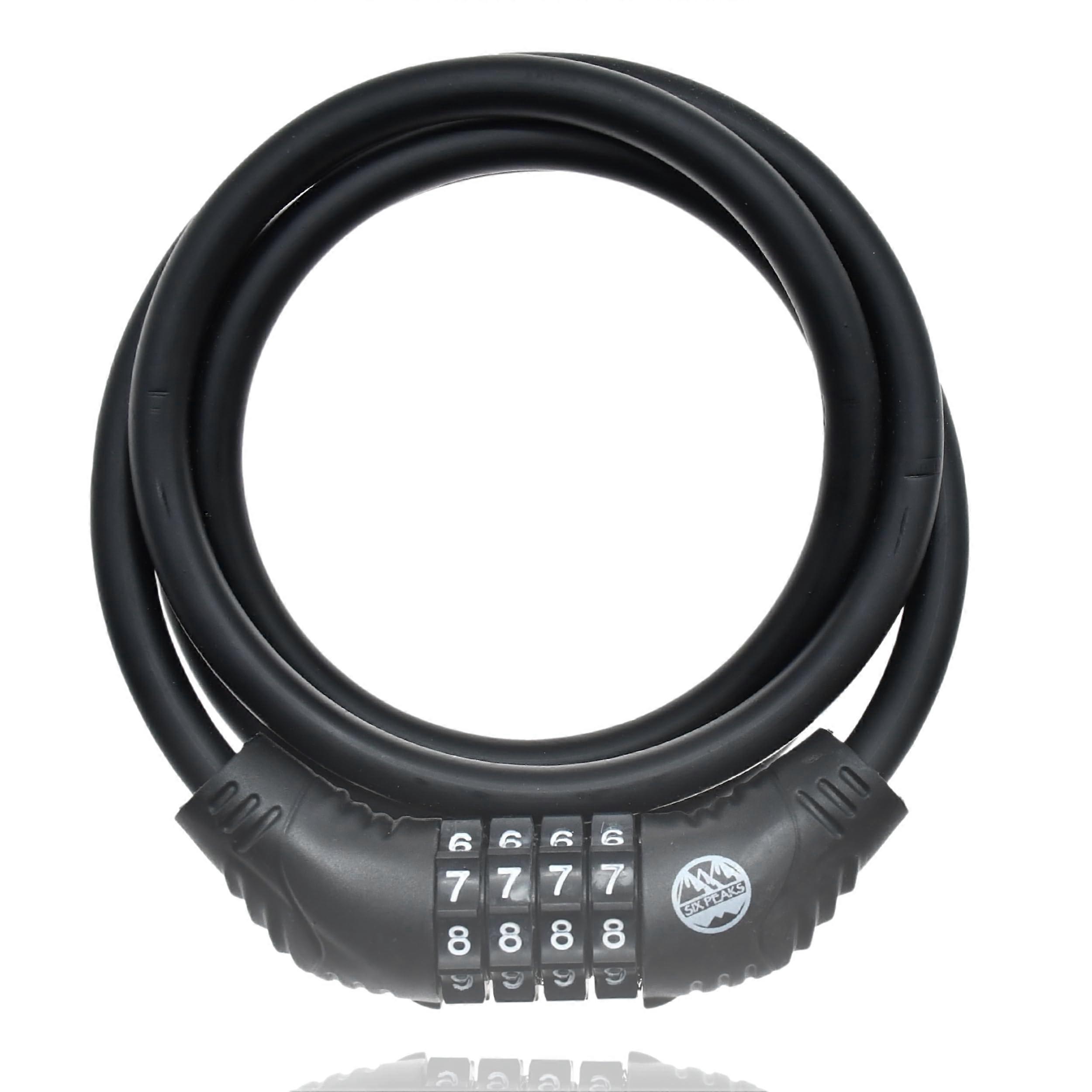 SIC000601 Bicycle Cable Lock Black 1.8m Length For Bikes Security Cable For Bicycle