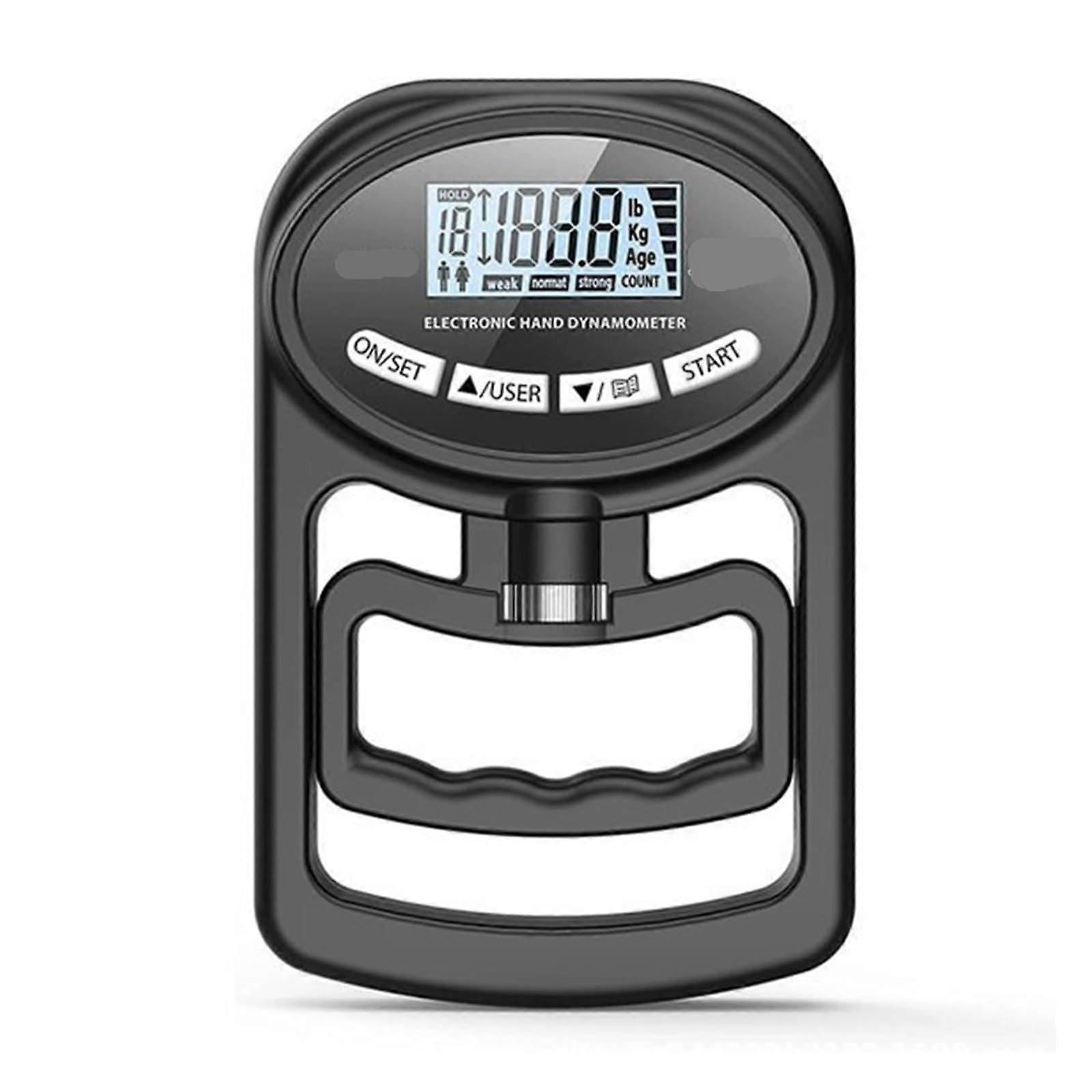 Digital Dynamometer Grip Strength Tester 265Lbs/120Kg Ergonomic Hand Grip Trainer for Home and School Use