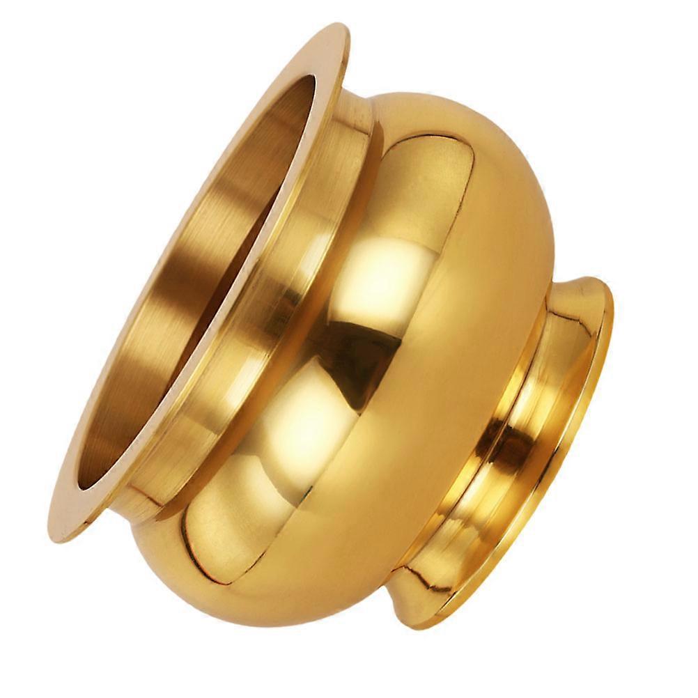 Golden Copper Incense Burner for Religious Use 4Pcs Set