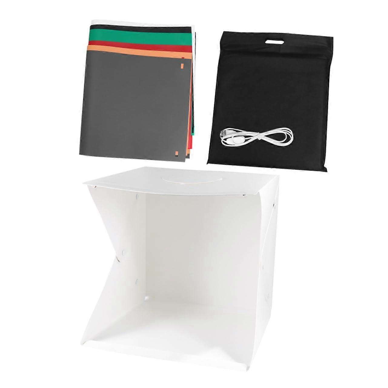 40cm Studio Portable Photo Studio Tent Mini Shooting Photography Backdrop Light Box Case Background Metal White