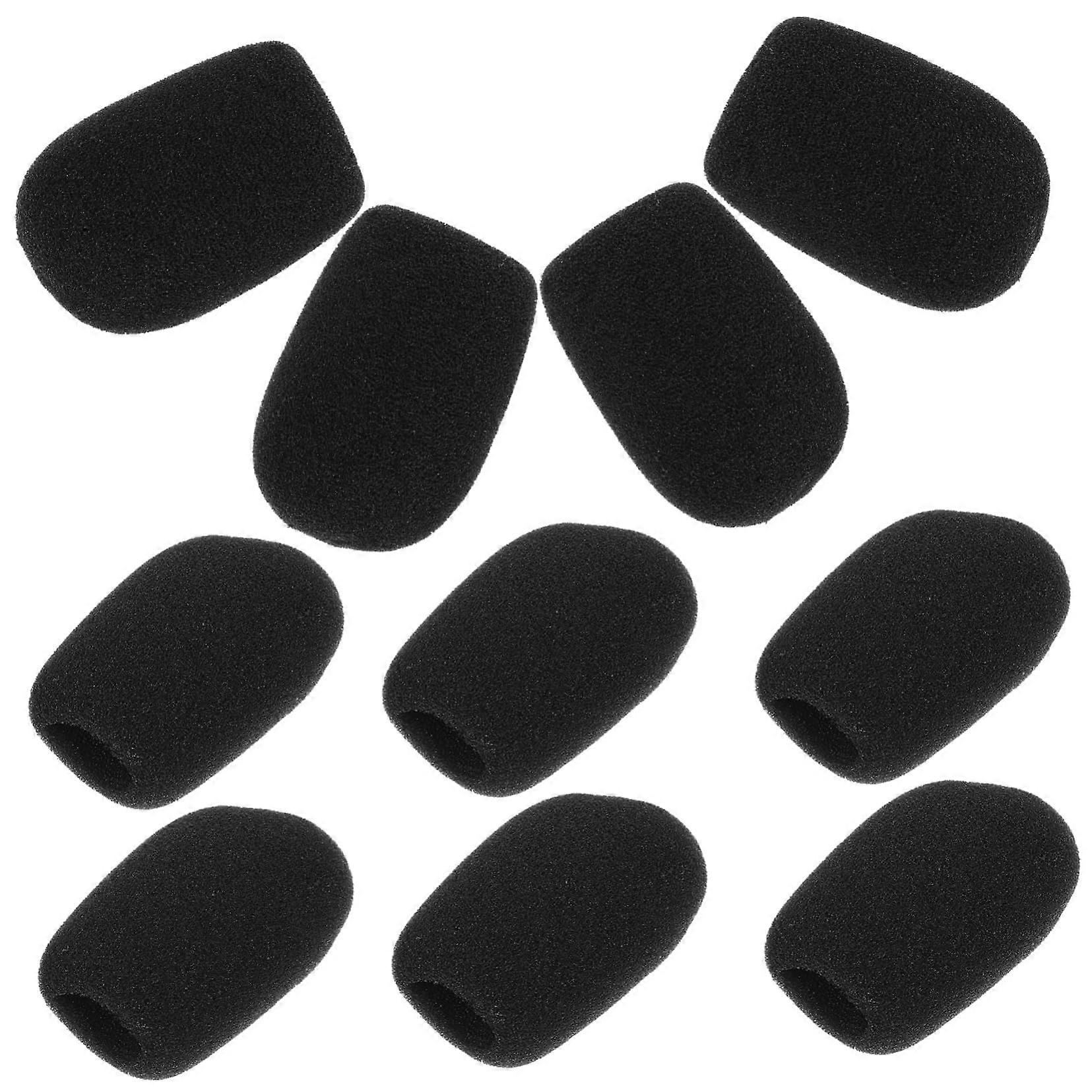 10 Pack Microphone Windshield Covers Reusable Foam Microphone Covers for Handheld Microphones Compatible with Various Models