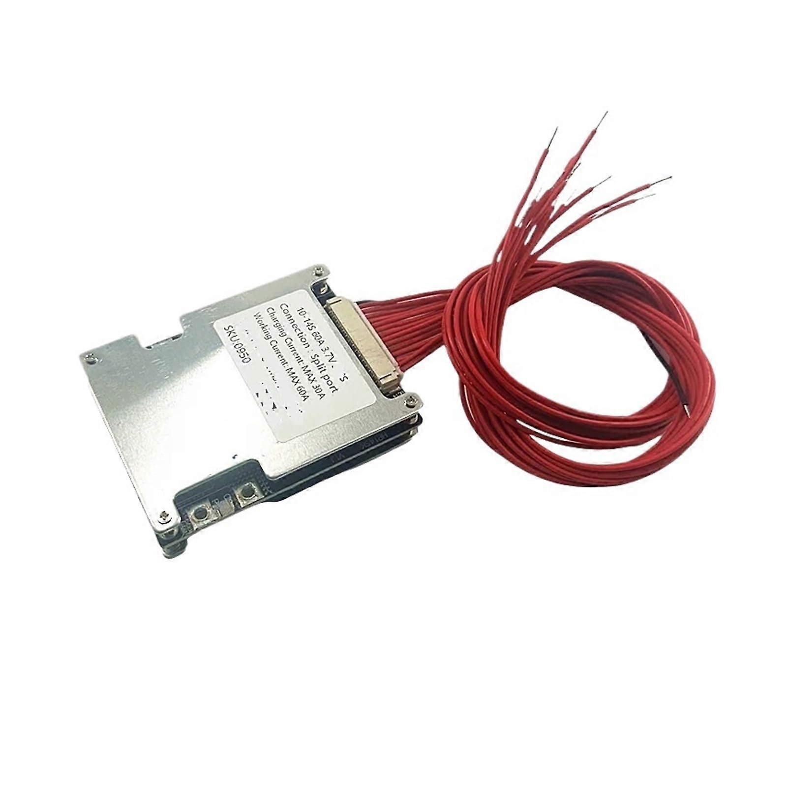 14s 48V Lithium Battery Protection Board 60A 40A Split Port for 11s 12s 13s 18650 21700 Cells 3.7V