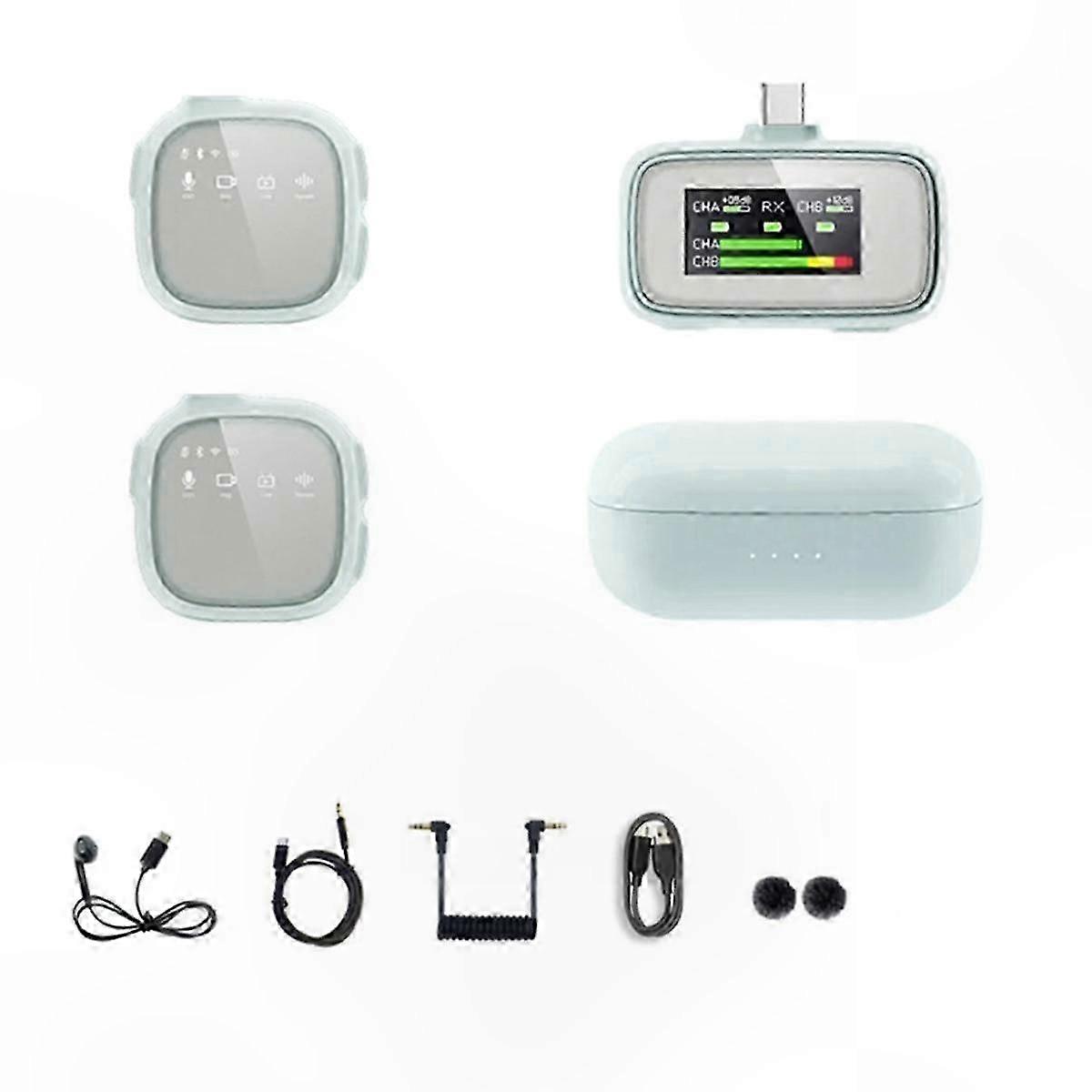 Wireless Lavalier Mic with Noise Reduction for Mobile Devices and Live Streaming