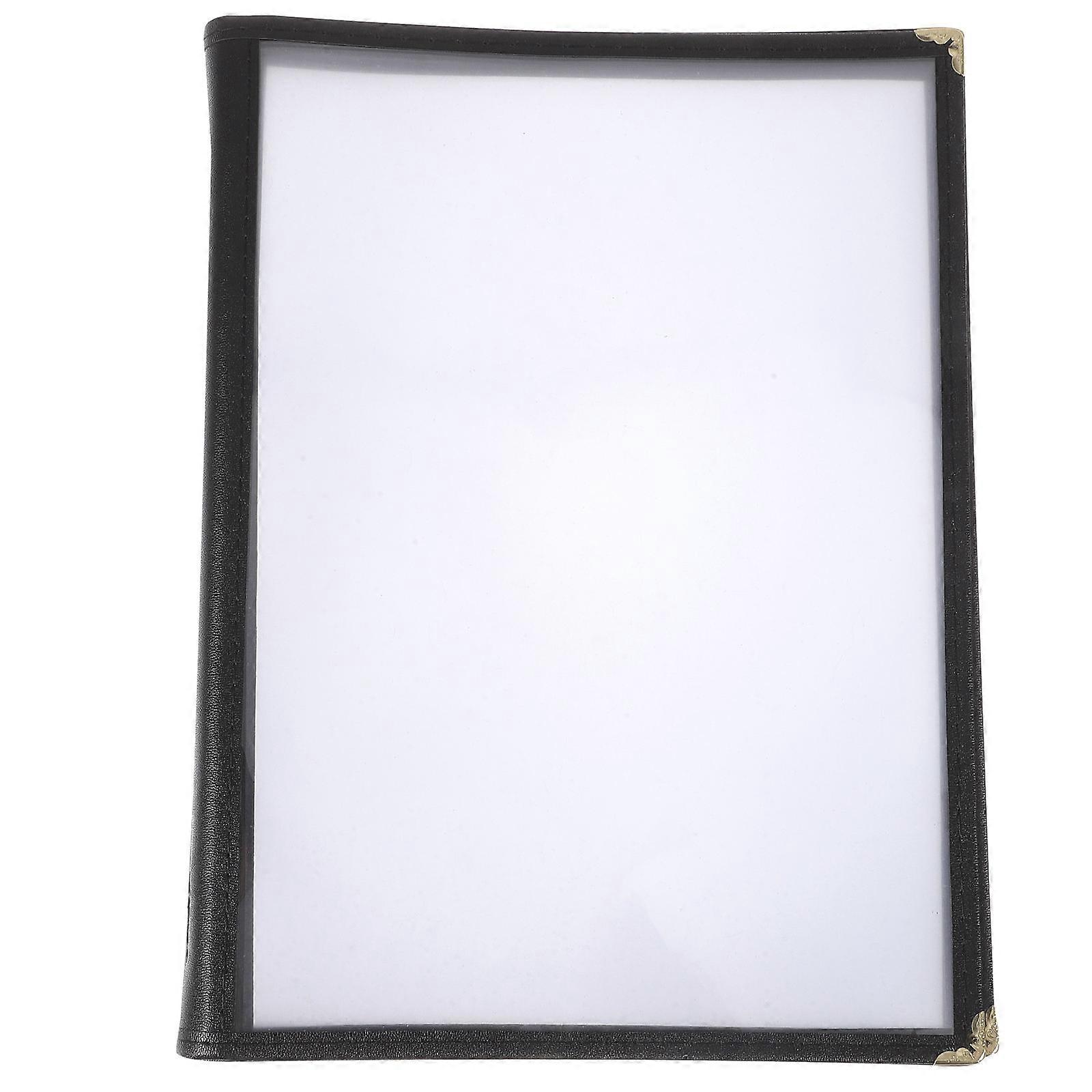 Restaurant Menu Display Book Folder Bar Hotel Shopping Mall Transparent Pvc Menu Covers 1Pcs